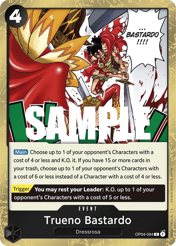 Trueno Bastardo One Piece card