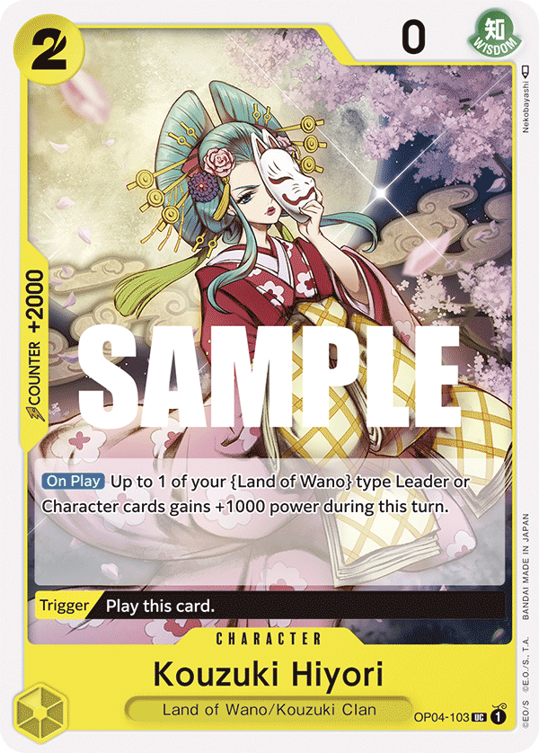 Kouzuki Hiyori One Piece card