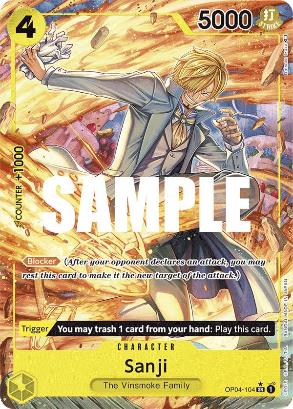 Sanji One Piece card