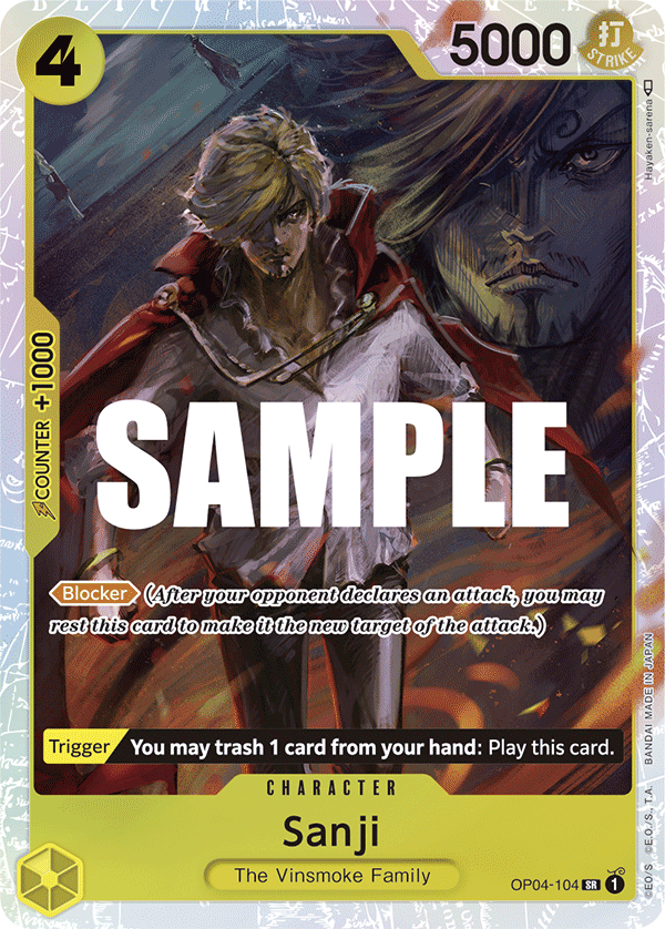 Sanji One Piece card