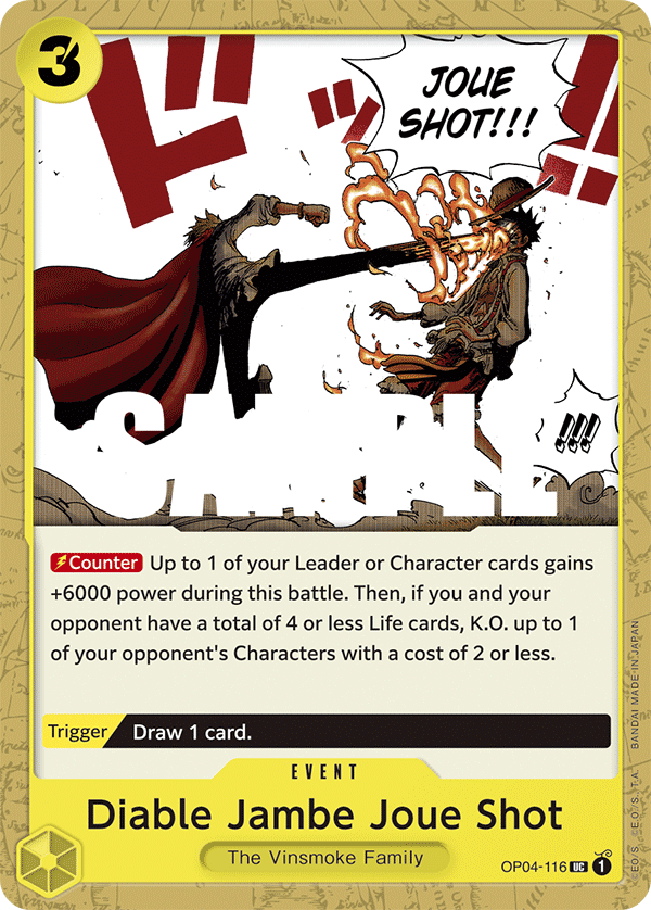 Diable Jambe Joue Shot One Piece card