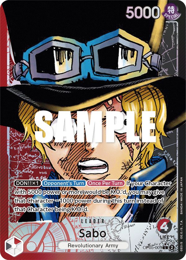 Sabo One Piece card