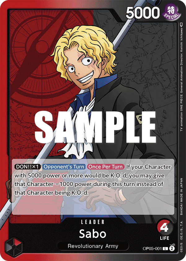 Sabo One Piece card