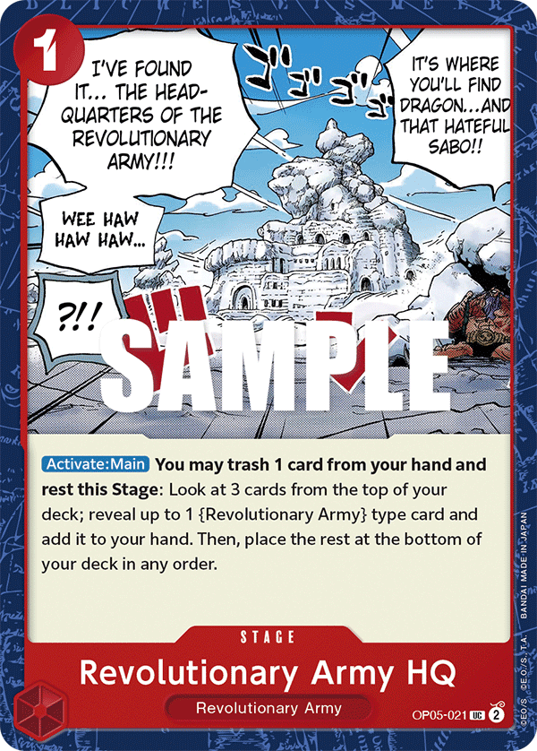 Revolutionary Army HQ One Piece card