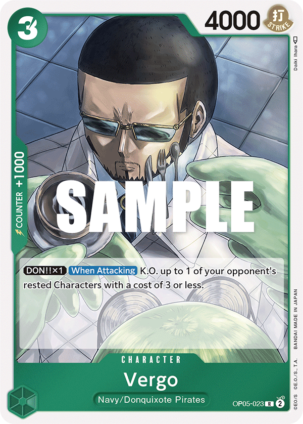 Vergo One Piece card