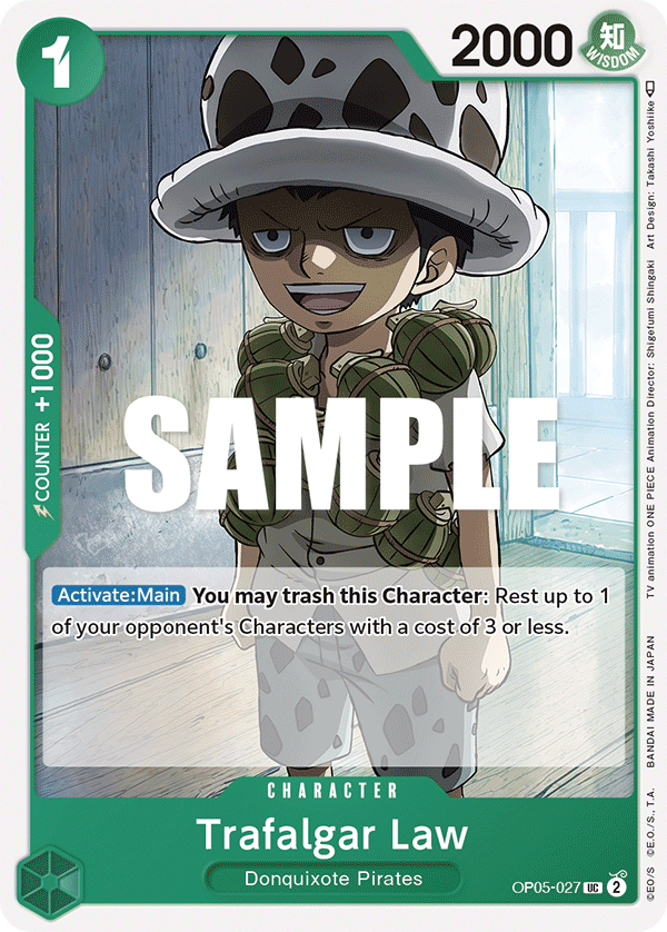 Trafalgar Law One Piece card