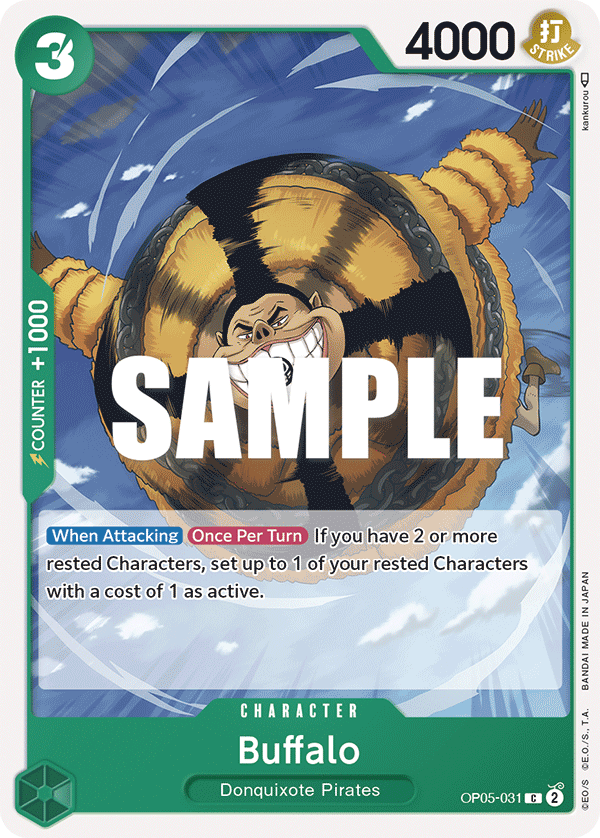Buffalo One Piece card