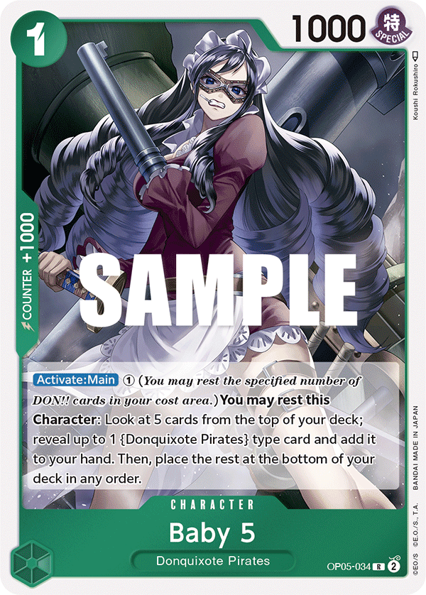 Baby 5 One Piece card