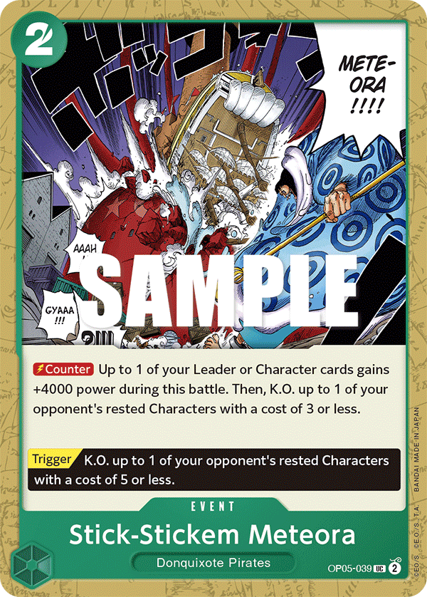 Stick-Stickem Meteora One Piece card