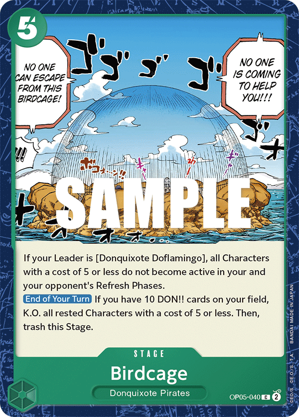 Birdcage One Piece card