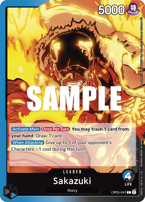 Sakazuki One Piece card