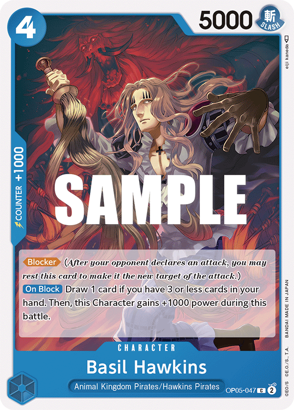 Basil Hawkins One Piece card