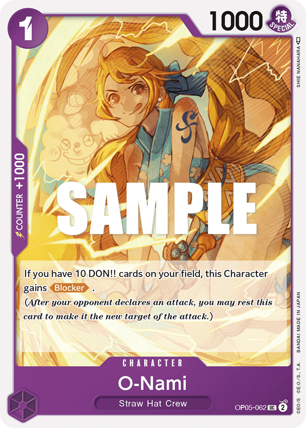 O-Nami One Piece card