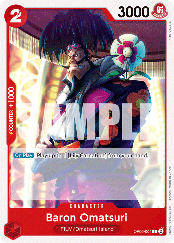 Baron Omatsuri One Piece card