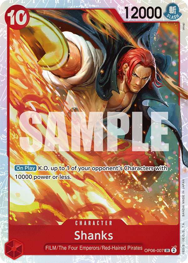 Shanks One Piece card