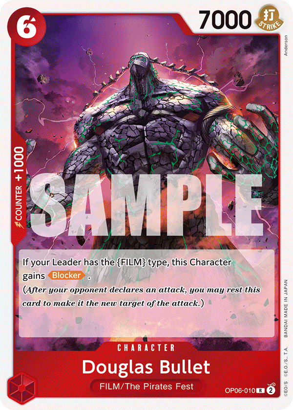 Douglas Bullet One Piece card