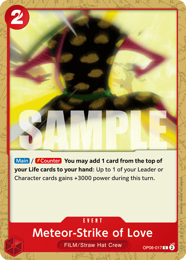 Meteor-Strike of Love One Piece card