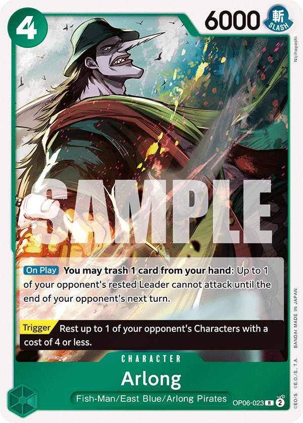 Arlong One Piece card