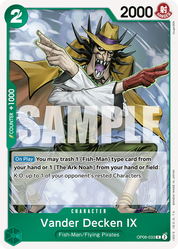 Vander Decken IX One Piece card
