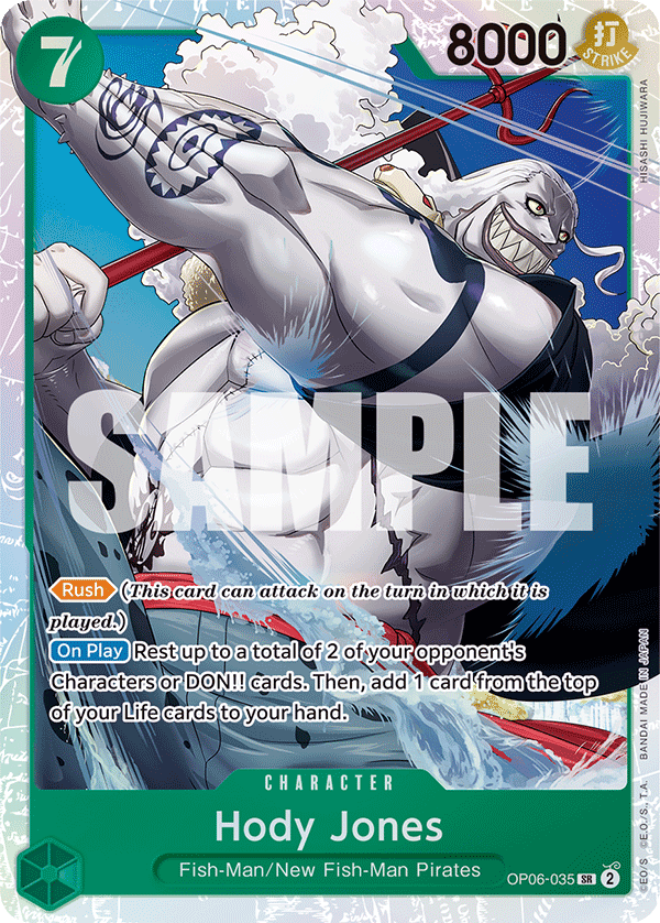 Hody Jones One Piece card