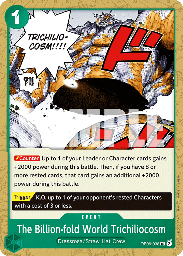 The Billion-fold World Trichiliocosm One Piece card