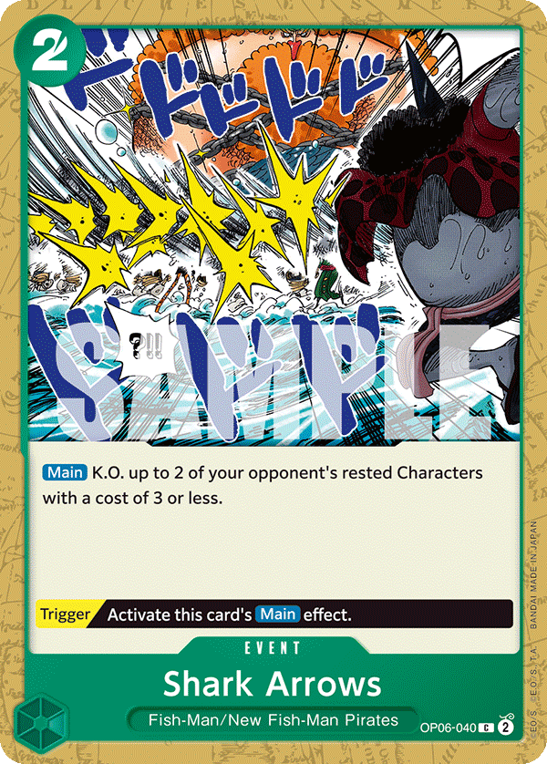 Shark Arrows One Piece card