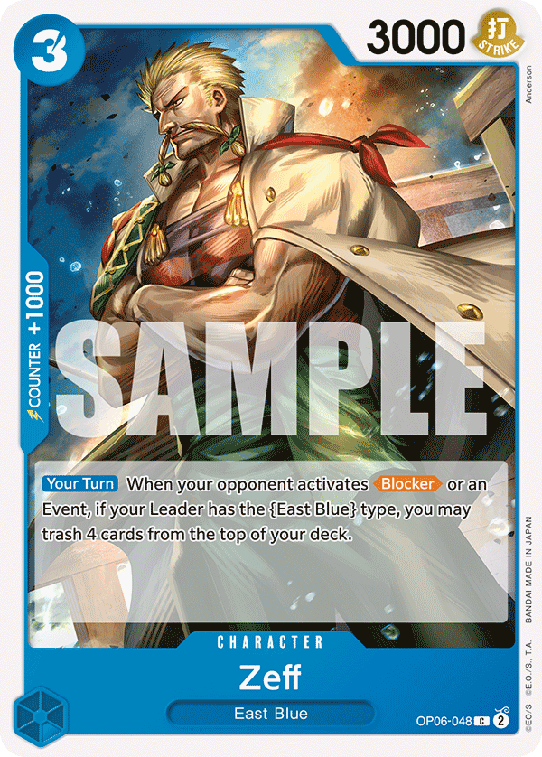 Zeff One Piece card