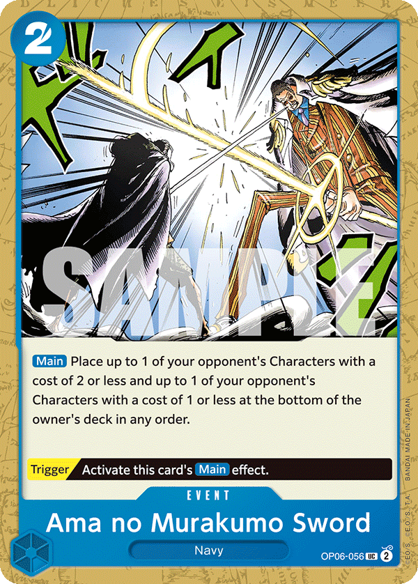 Ama no Murakumo Sword One Piece card