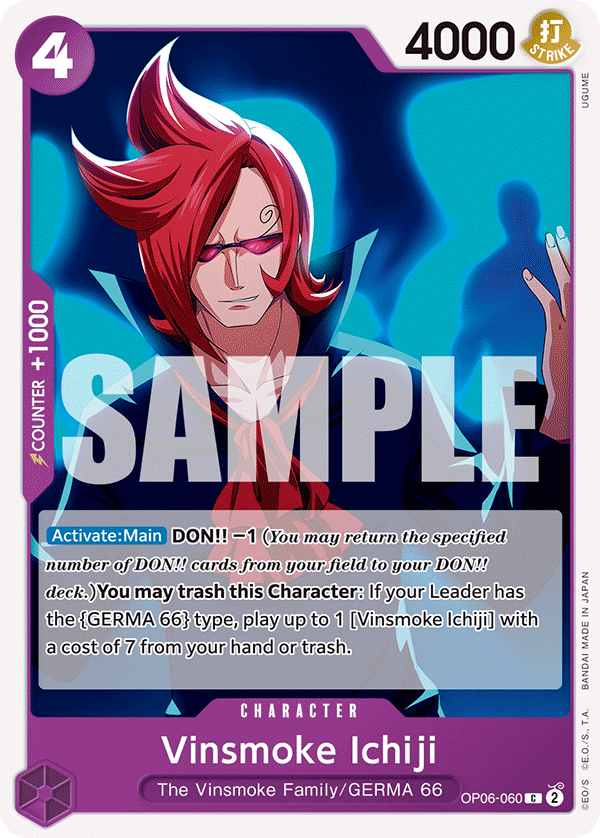 Vinsmoke Ichiji One Piece card