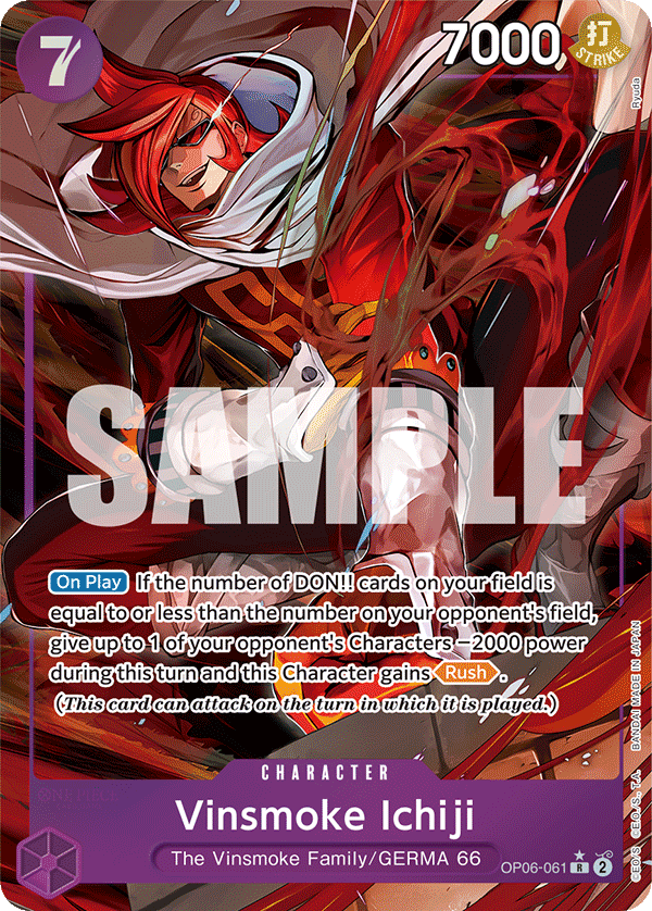 Vinsmoke Ichiji One Piece card
