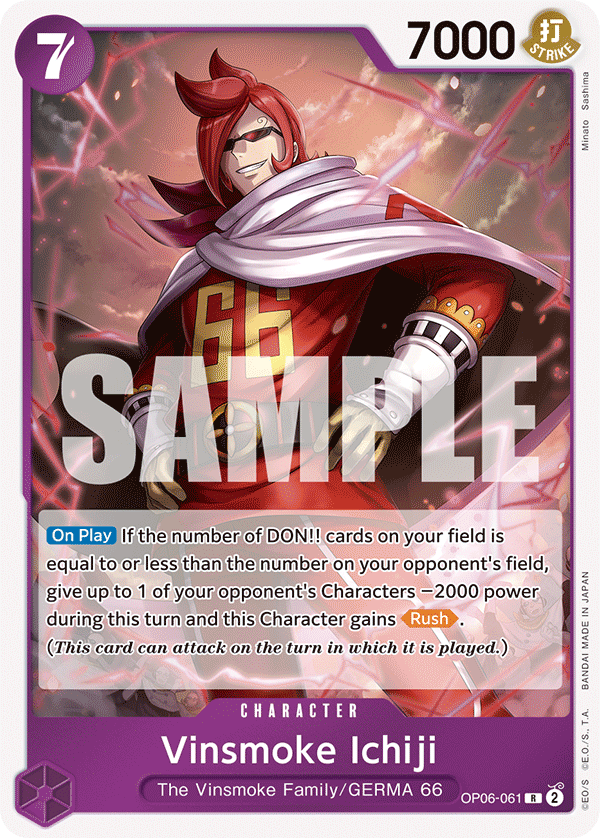 Vinsmoke Ichiji One Piece card