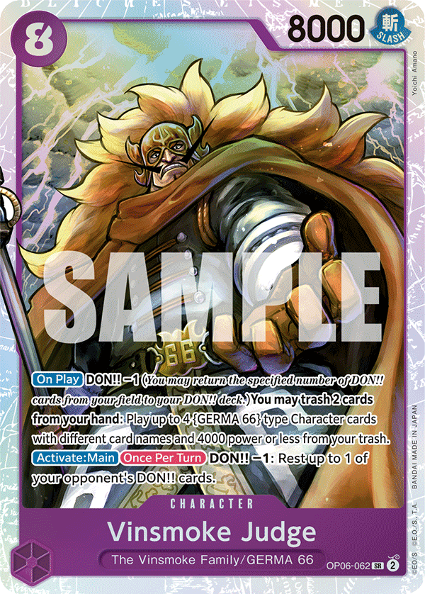 Vinsmoke Judge One Piece card