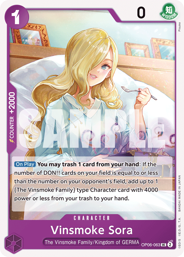 Vinsmoke Sora One Piece card