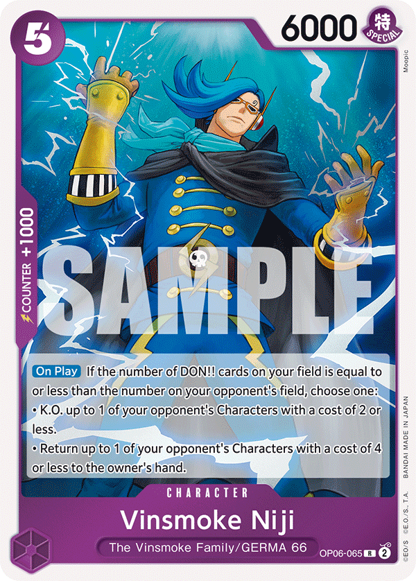 Vinsmoke Niji One Piece card
