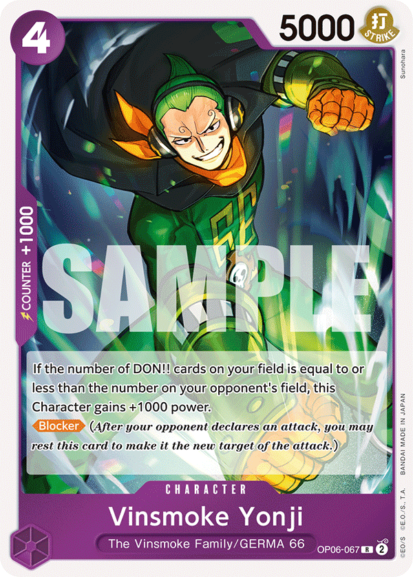 Vinsmoke Yonji One Piece card