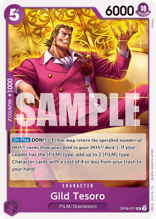 Gild Tesoro One Piece card