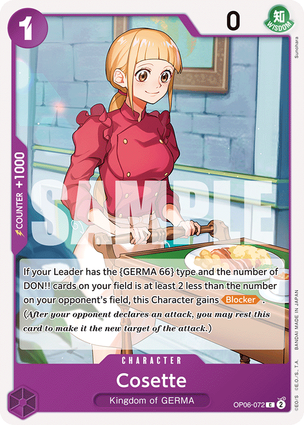Cosette One Piece card
