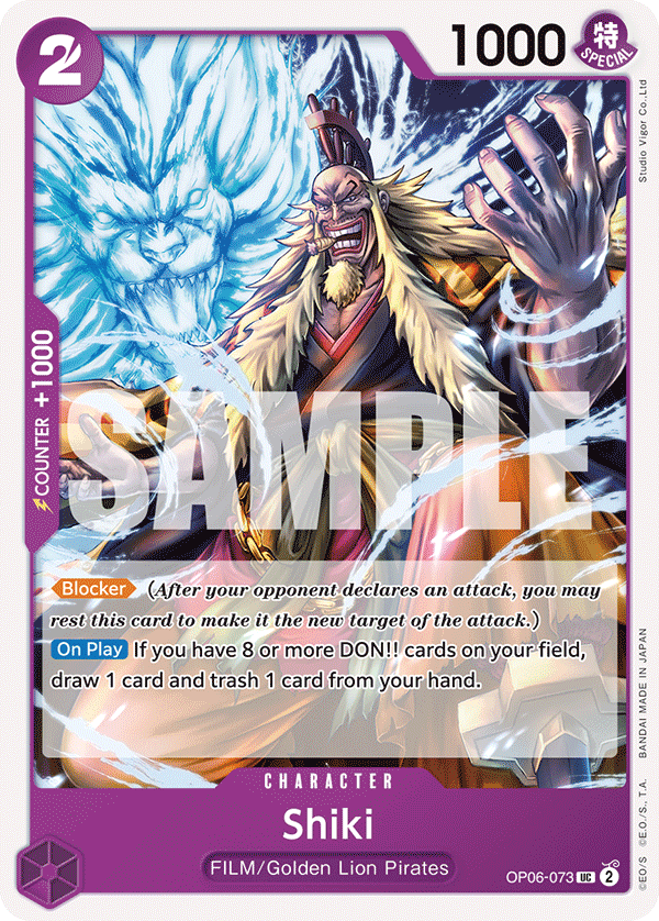 Shiki One Piece card