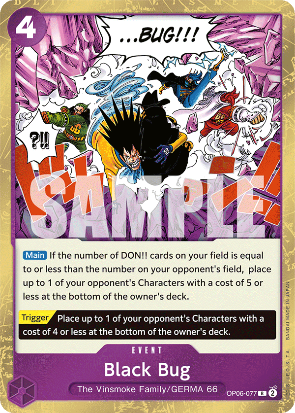 Black Bug One Piece card