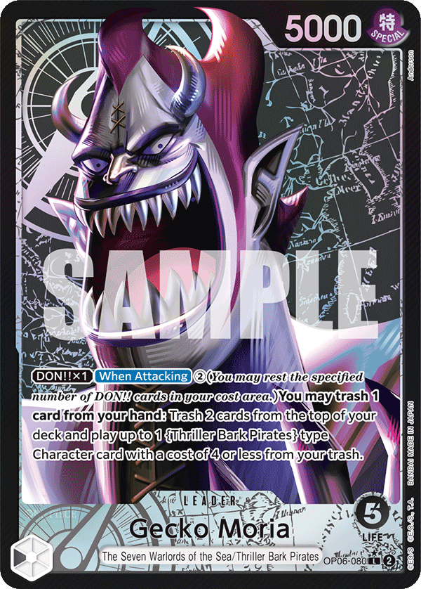 Gecko Moria One Piece card