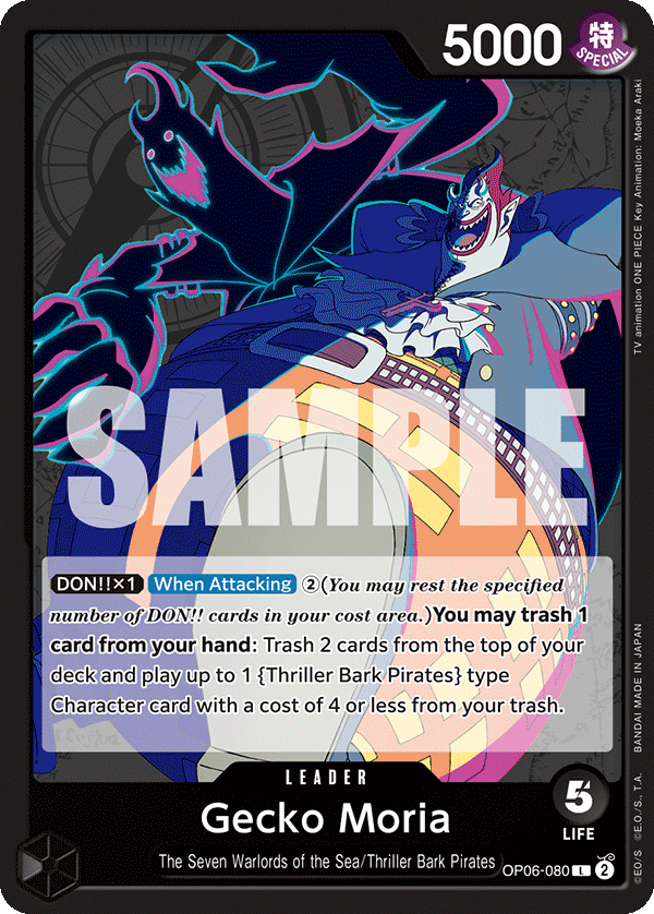 Gecko Moria One Piece card