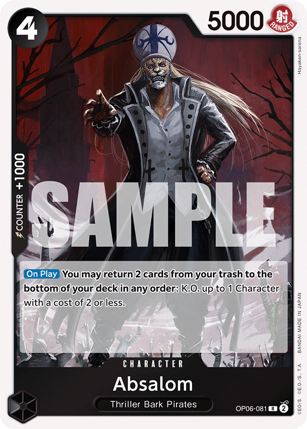 Absalom One Piece card