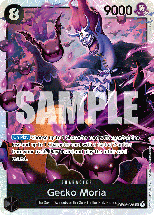 Gecko Moria One Piece card