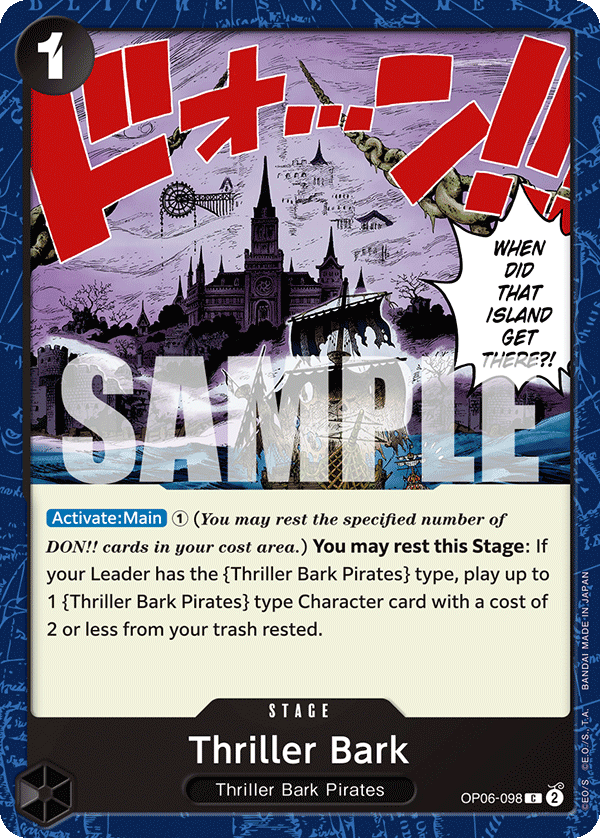 Thriller Bark One Piece card