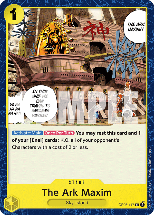The Ark Maxim One Piece card