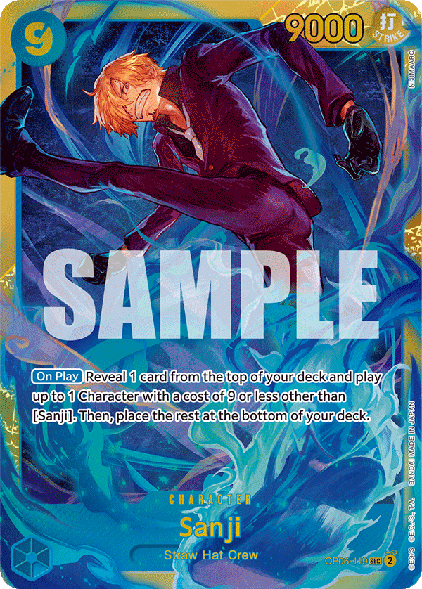 Sanji One Piece card