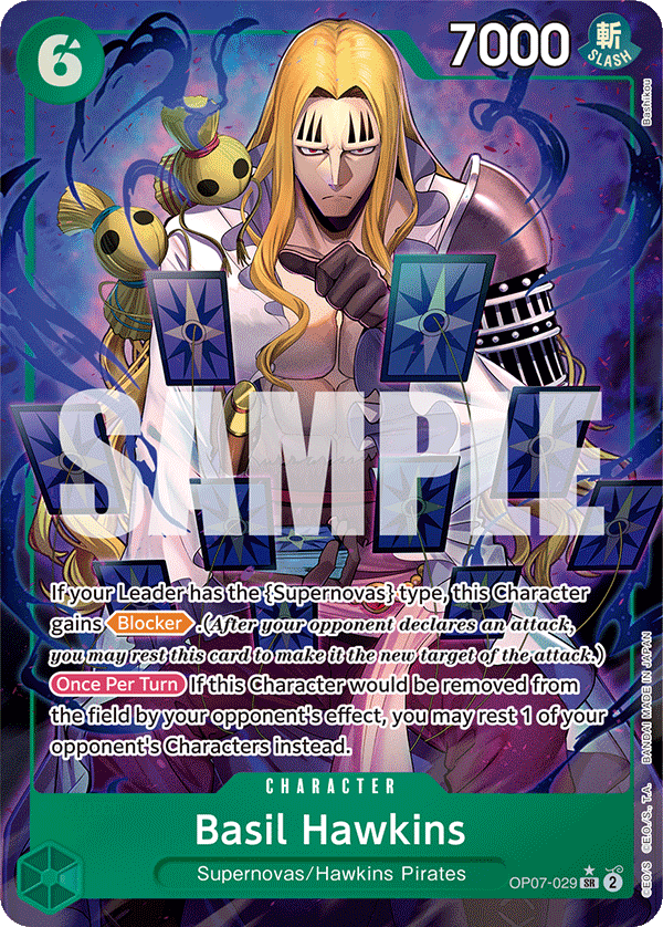Basil Hawkins One Piece card