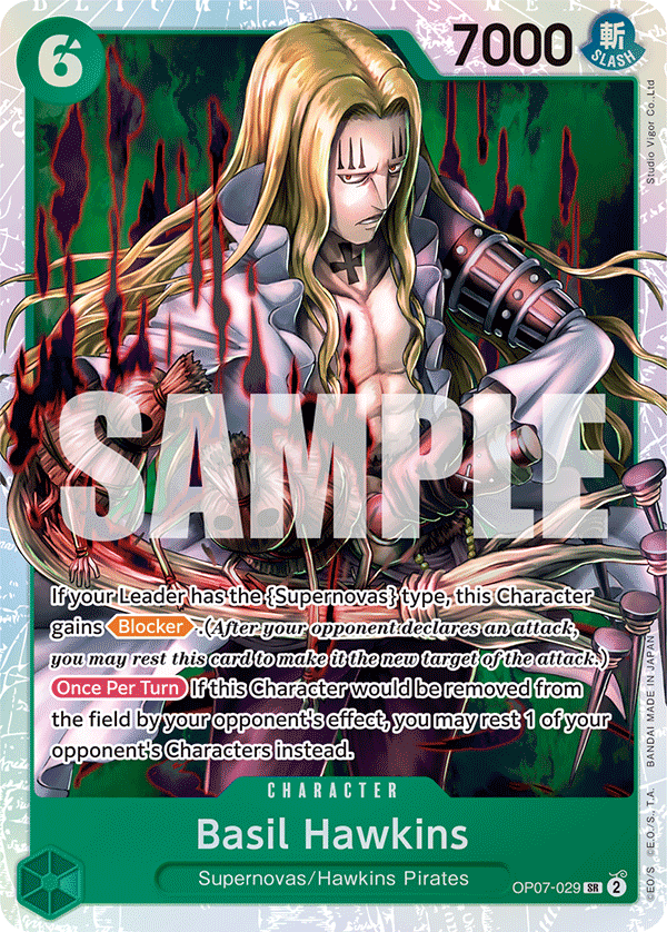 Basil Hawkins One Piece card