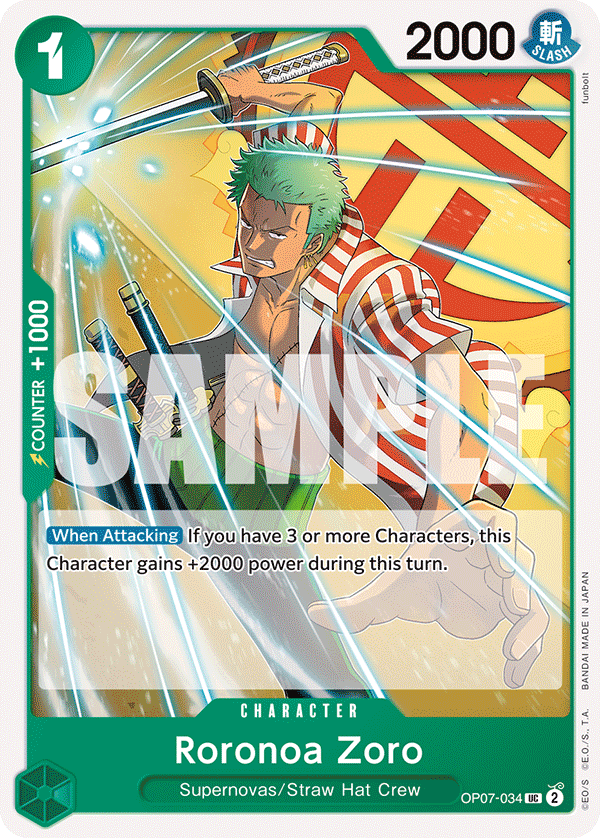 Roronoa Zoro One Piece card
