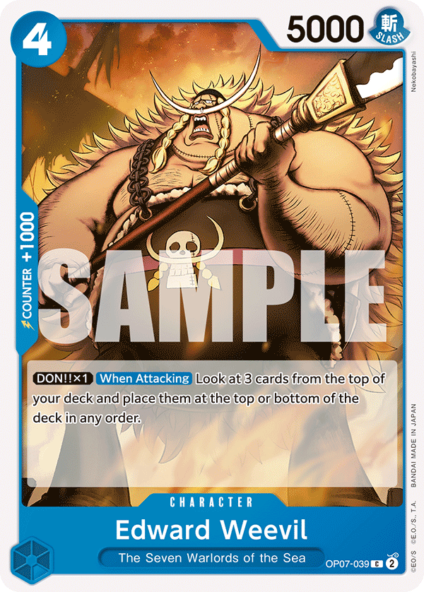 Edward Weevil One Piece card